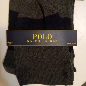 Ralph Lauren Polo Men's Beanie and Scarf, NEW